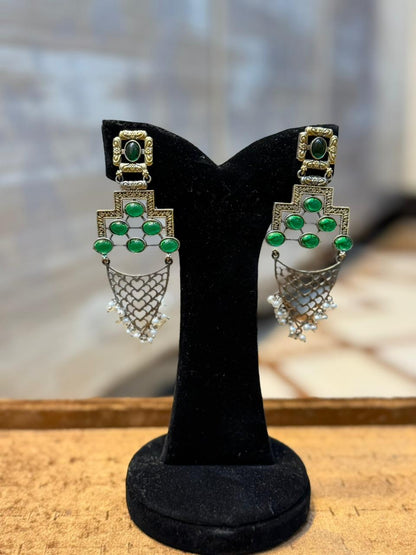 Stylish Silver Oxidized Trending EarRings_New Design 1