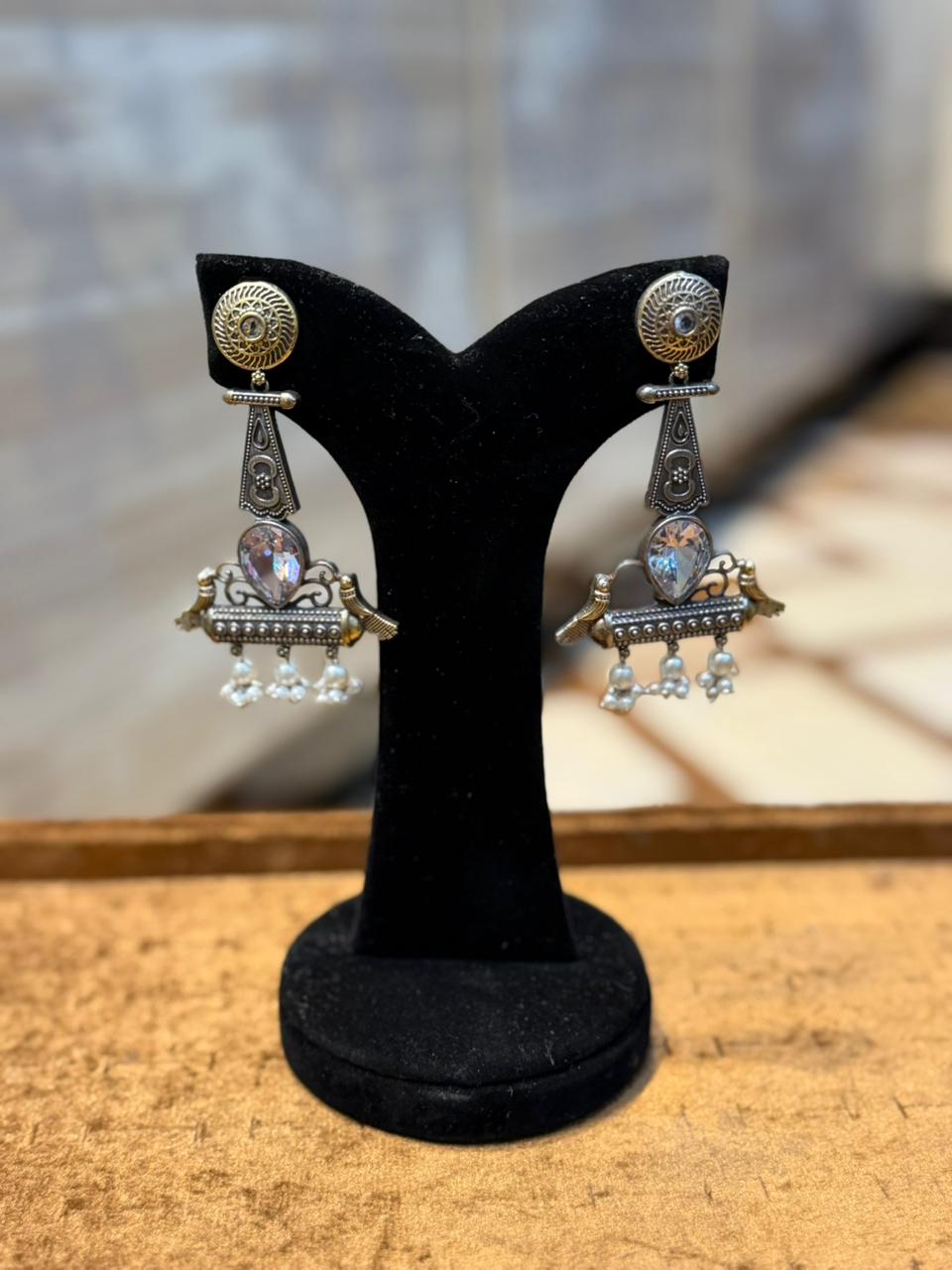 Stylish Silver Oxidized Trending EarRings_New Design 2