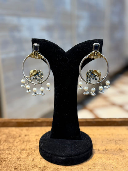 Stylish Silver Oxidized Trending EarRings_New Design 3