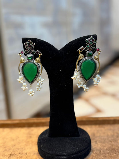 Stylish Silver Oxidized Trending EarRings_New Design 4