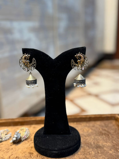 Stylish Silver Oxidized Trending EarRings_New Design 5