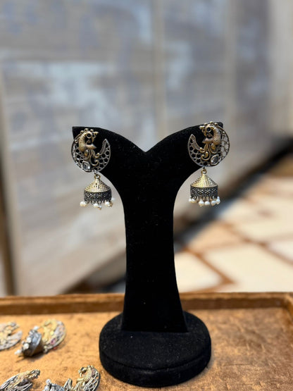 Stylish Silver Oxidized Trending EarRings_New Design 5