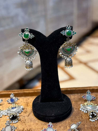 Stylish Silver Oxidized Trending EarRings_New Design 6