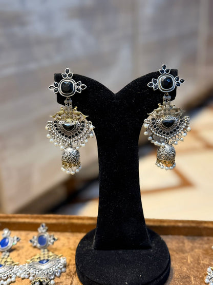 Stylish Silver Oxidized Trending EarRings_New Design 6