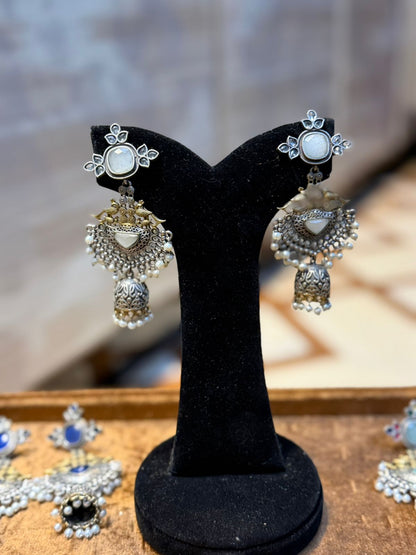 Stylish Silver Oxidized Trending EarRings_New Design 6