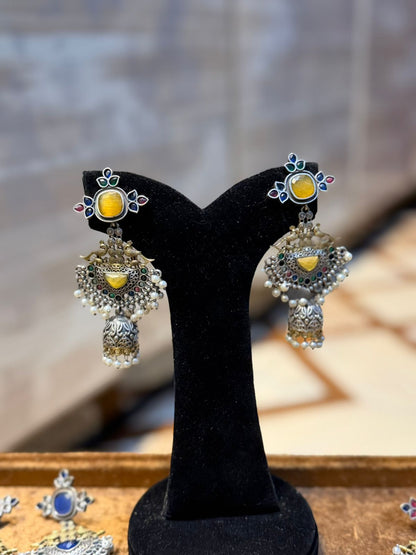 Stylish Silver Oxidized Trending EarRings_New Design 6