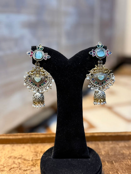 Stylish Silver Oxidized Trending EarRings_New Design 6