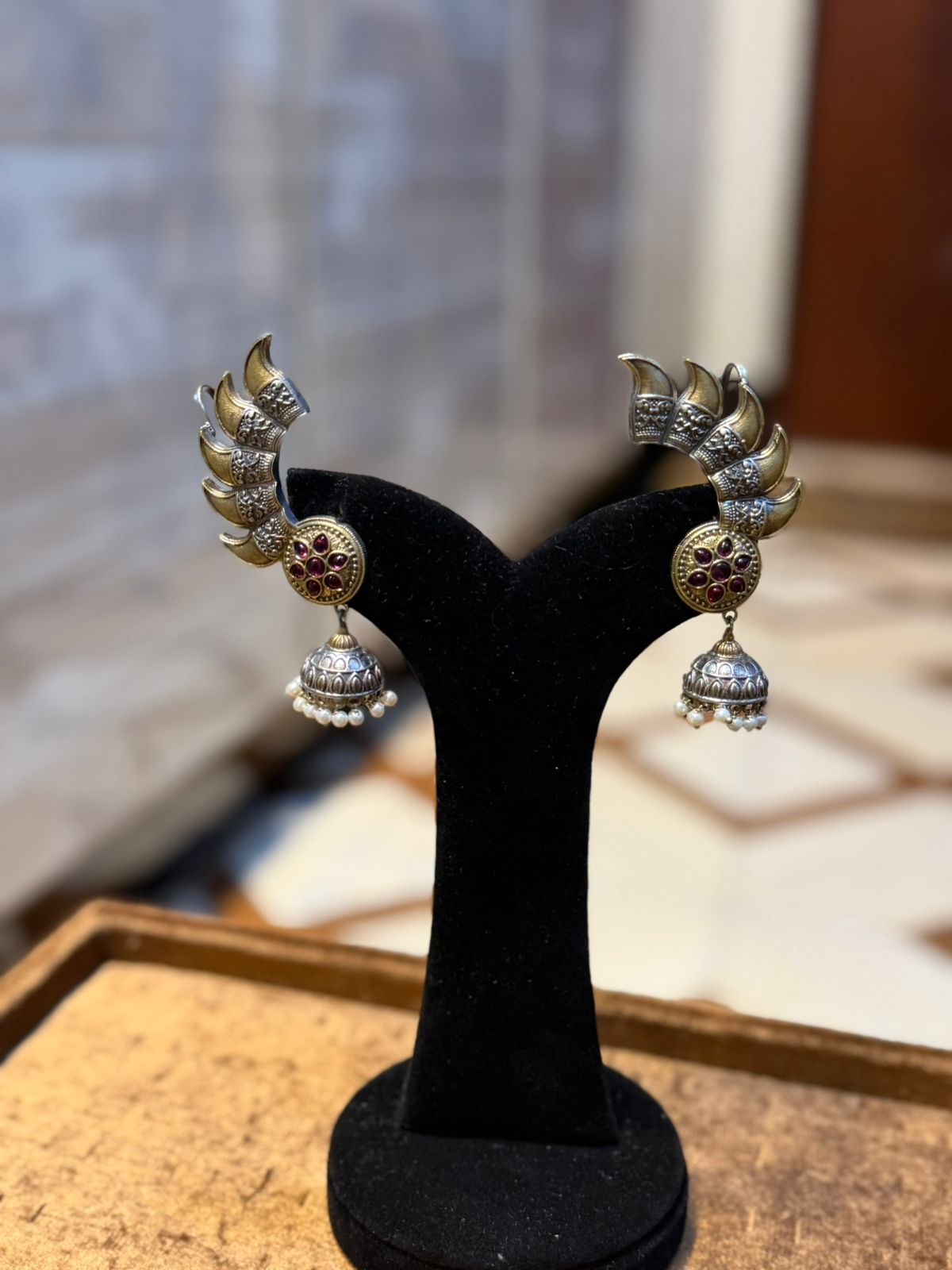 Stylish Silver Oxidized Trending EarRings_New Design 7