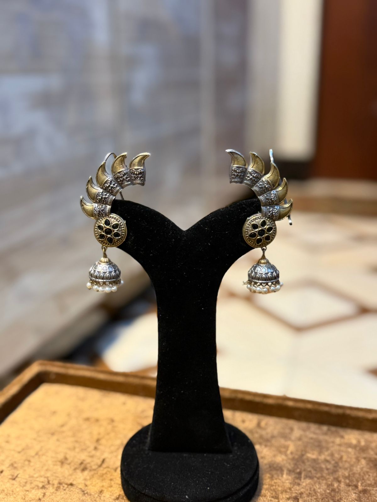 Stylish Silver Oxidized Trending EarRings_New Design 7