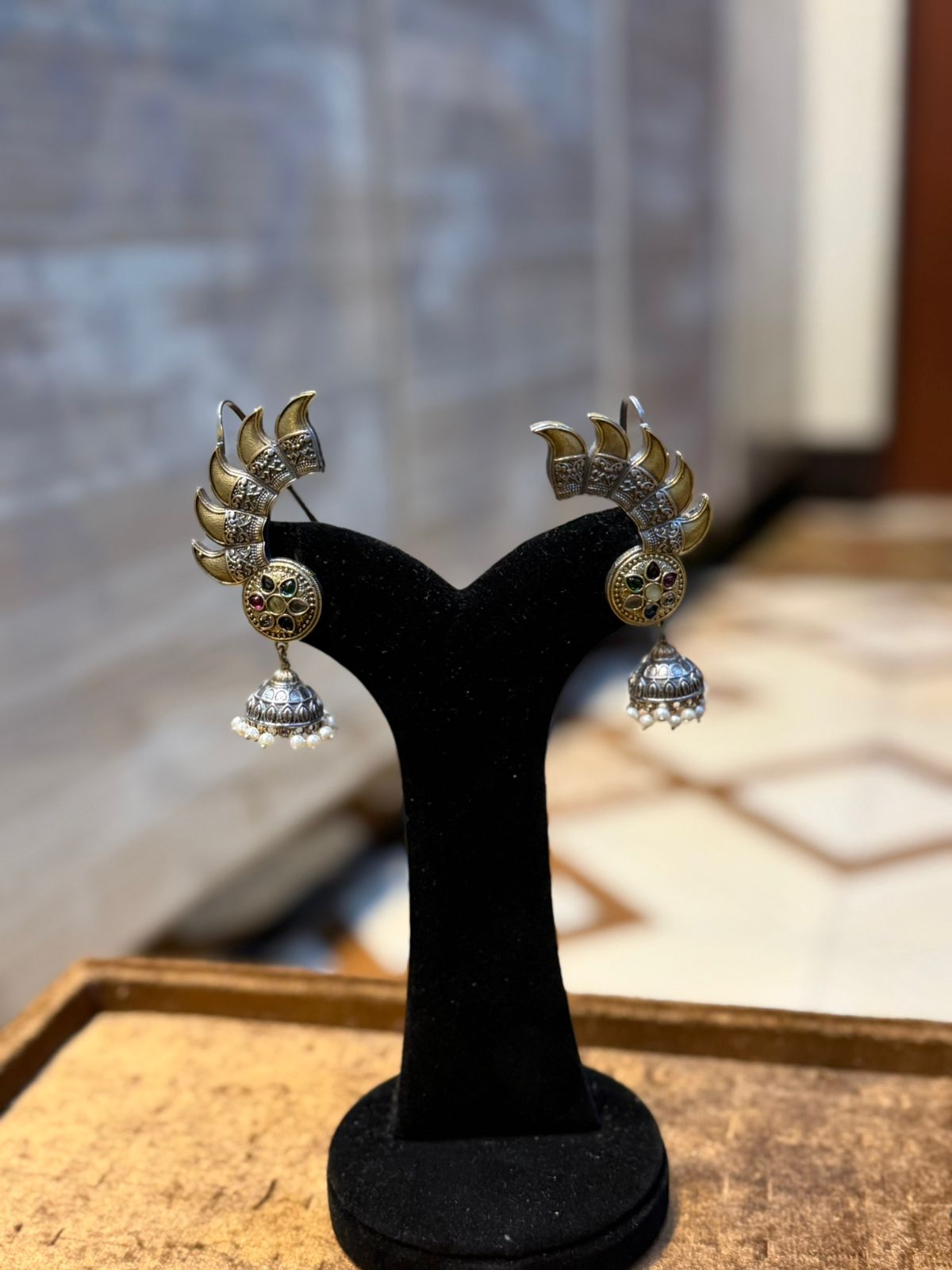 Stylish Silver Oxidized Trending EarRings_New Design 7