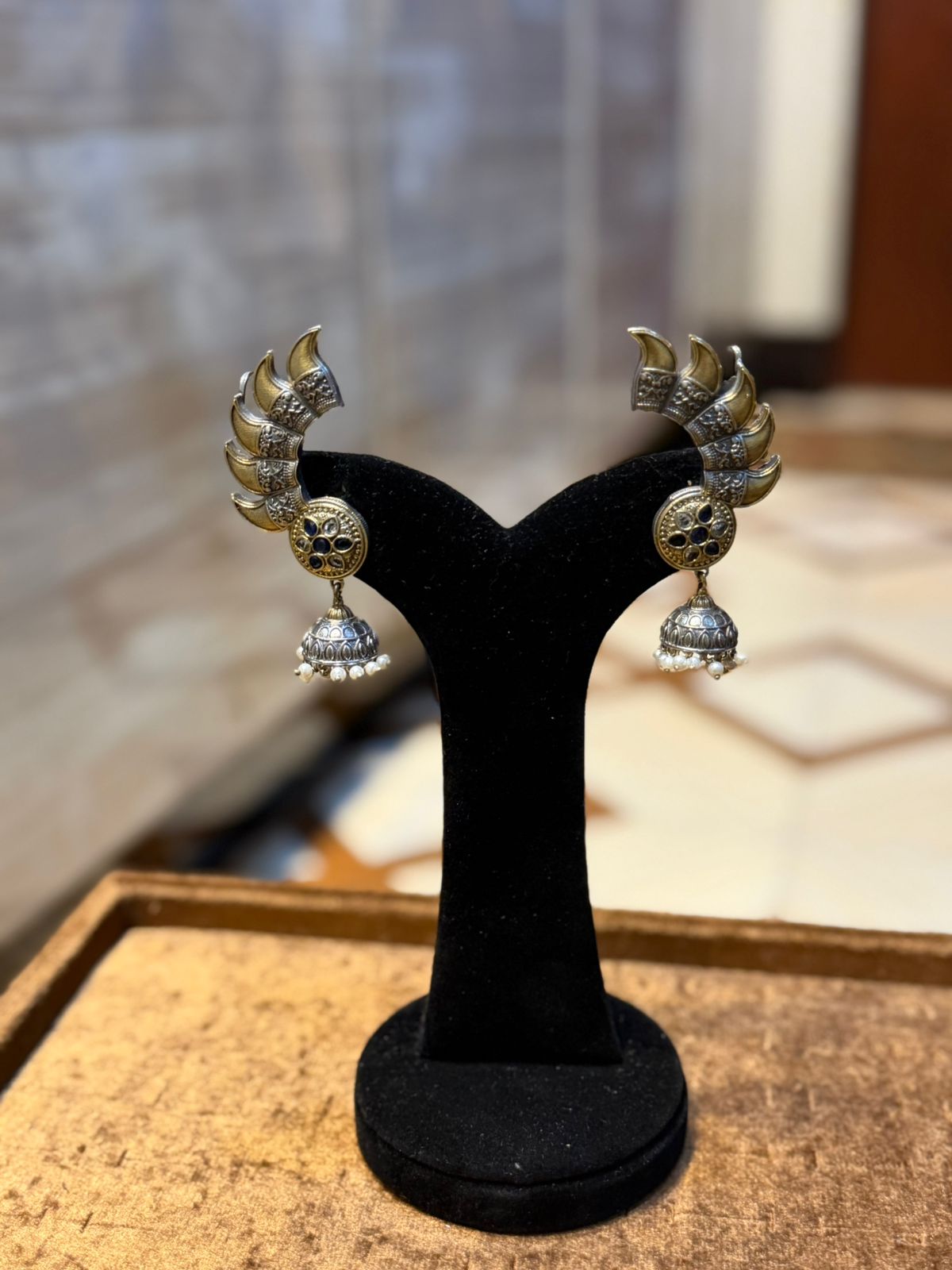 Stylish Silver Oxidized Trending EarRings_New Design 7