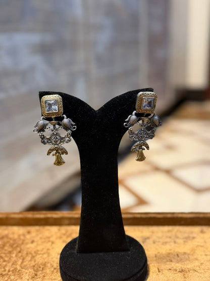 Stylish Silver Oxidized Trending EarRings_New Design 8