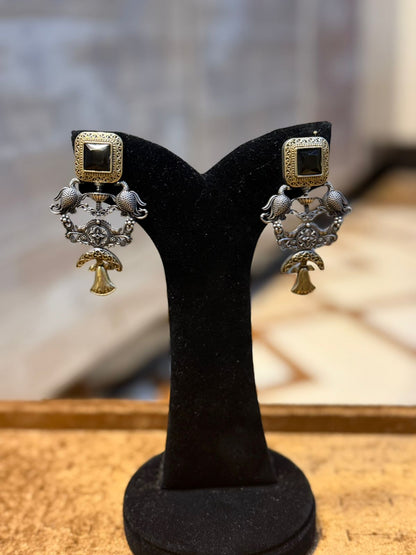 Stylish Silver Oxidized Trending EarRings_New Design 8