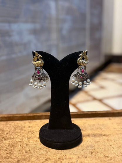 Stylish Silver Oxidized Trending EarRings_New Design 9