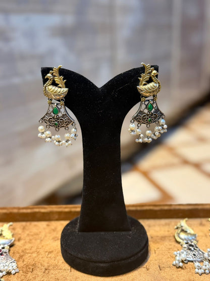 Stylish Silver Oxidized Trending EarRings_New Design 9