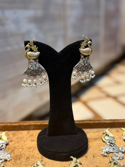 Stylish Silver Oxidized Trending EarRings_New Design 9