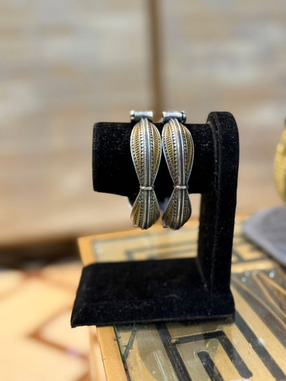 Stylish Silver Oxidized Bangles Pair_New Design 11