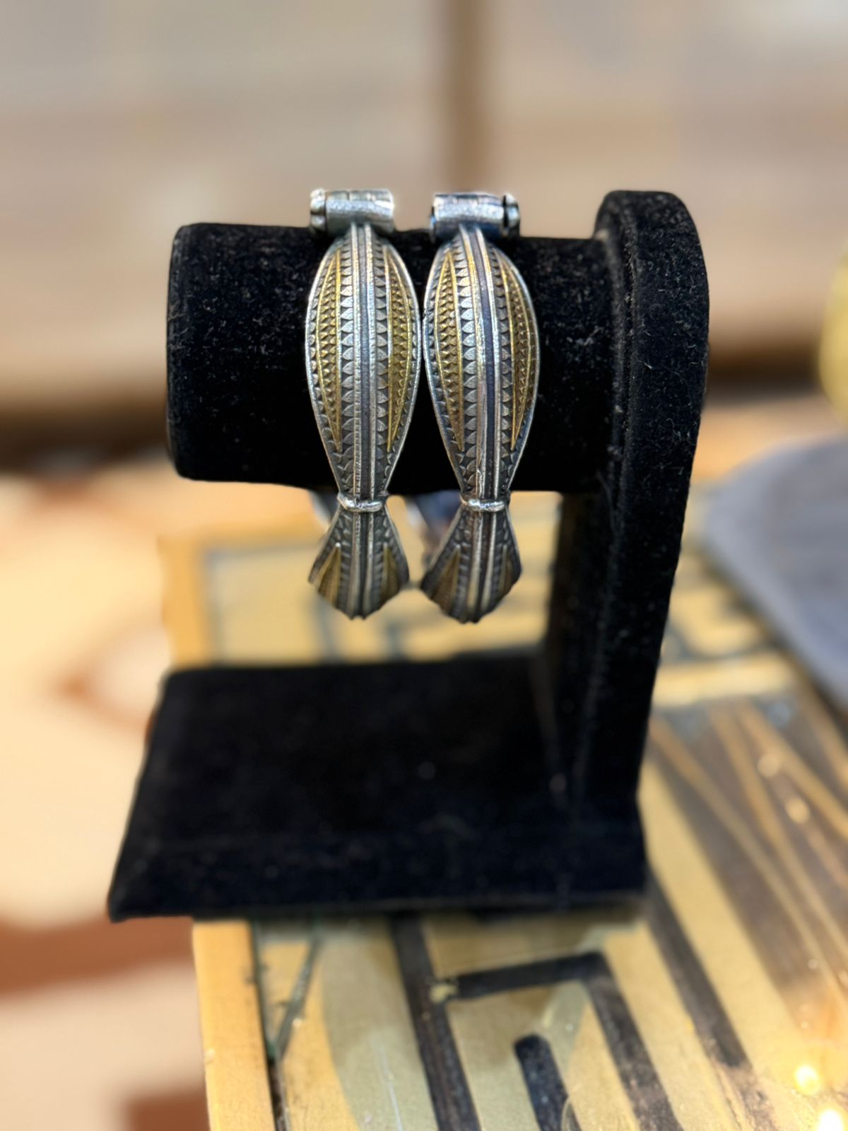 Stylish Silver Oxidized Bangles Pair_New Design 11