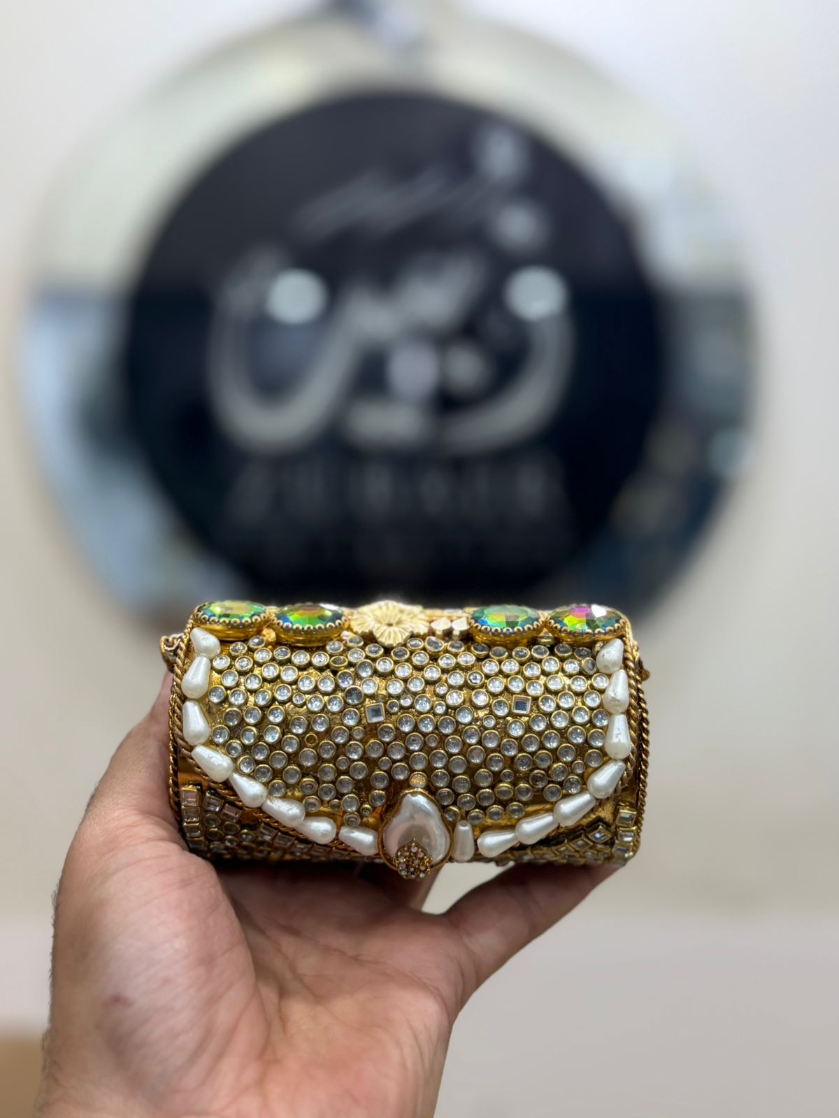 Turkish_Kundan Designer Clutch_Design 34