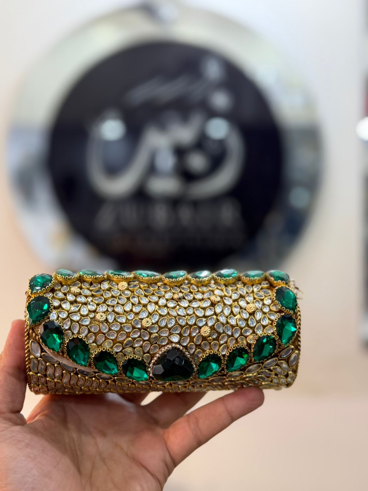 Turkish_Kundan Designer Large Dholki_Design 45