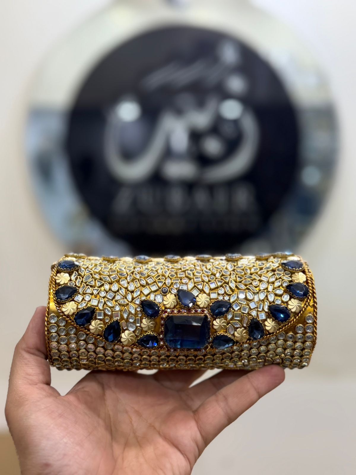 Turkish_Kundan Designer Large Dholki_Design 46