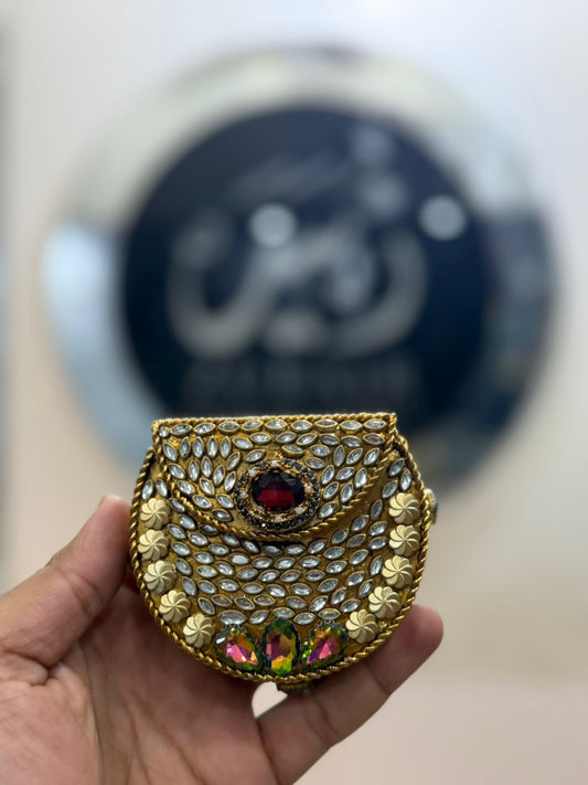 Turkish_Kundan Small Designer Clutch_Design 4