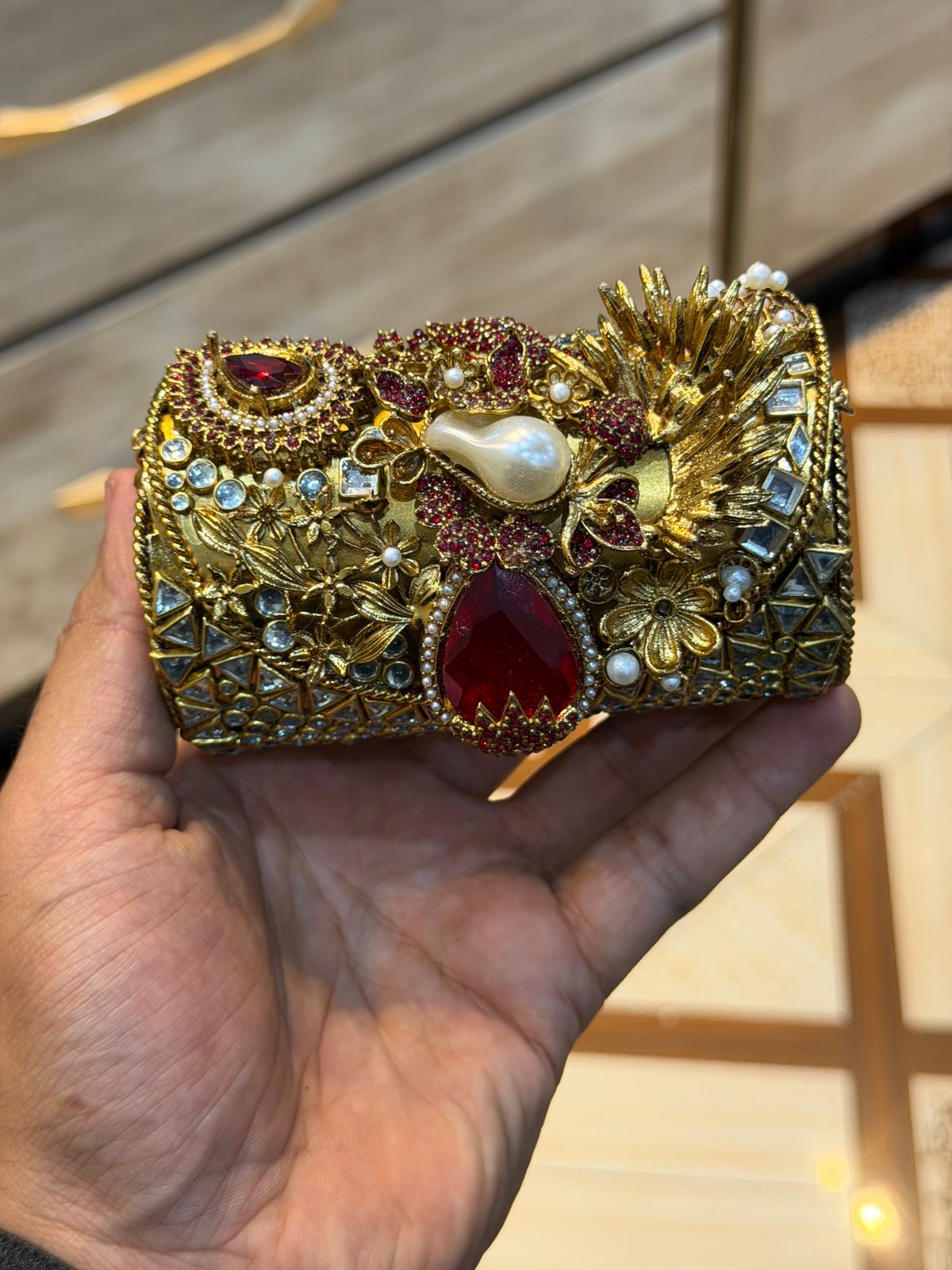 Turkish_Kundan Designer Clutch_New Design 12
