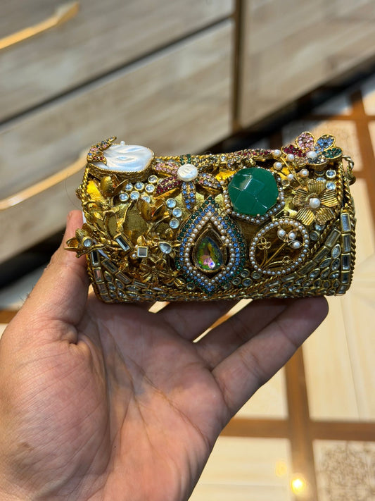 Turkish_Kundan Designer Clutch_New Design 26