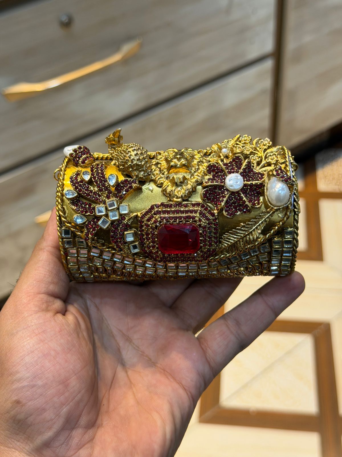 Turkish_Kundan Designer Clutch_New Design 36