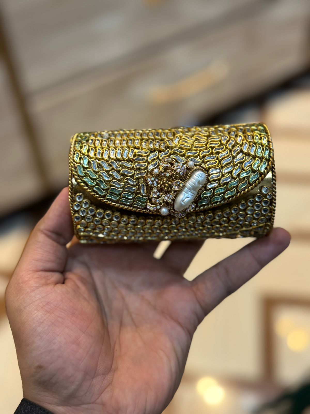 Turkish_Kundan Designer Small Dholki_New Design 49