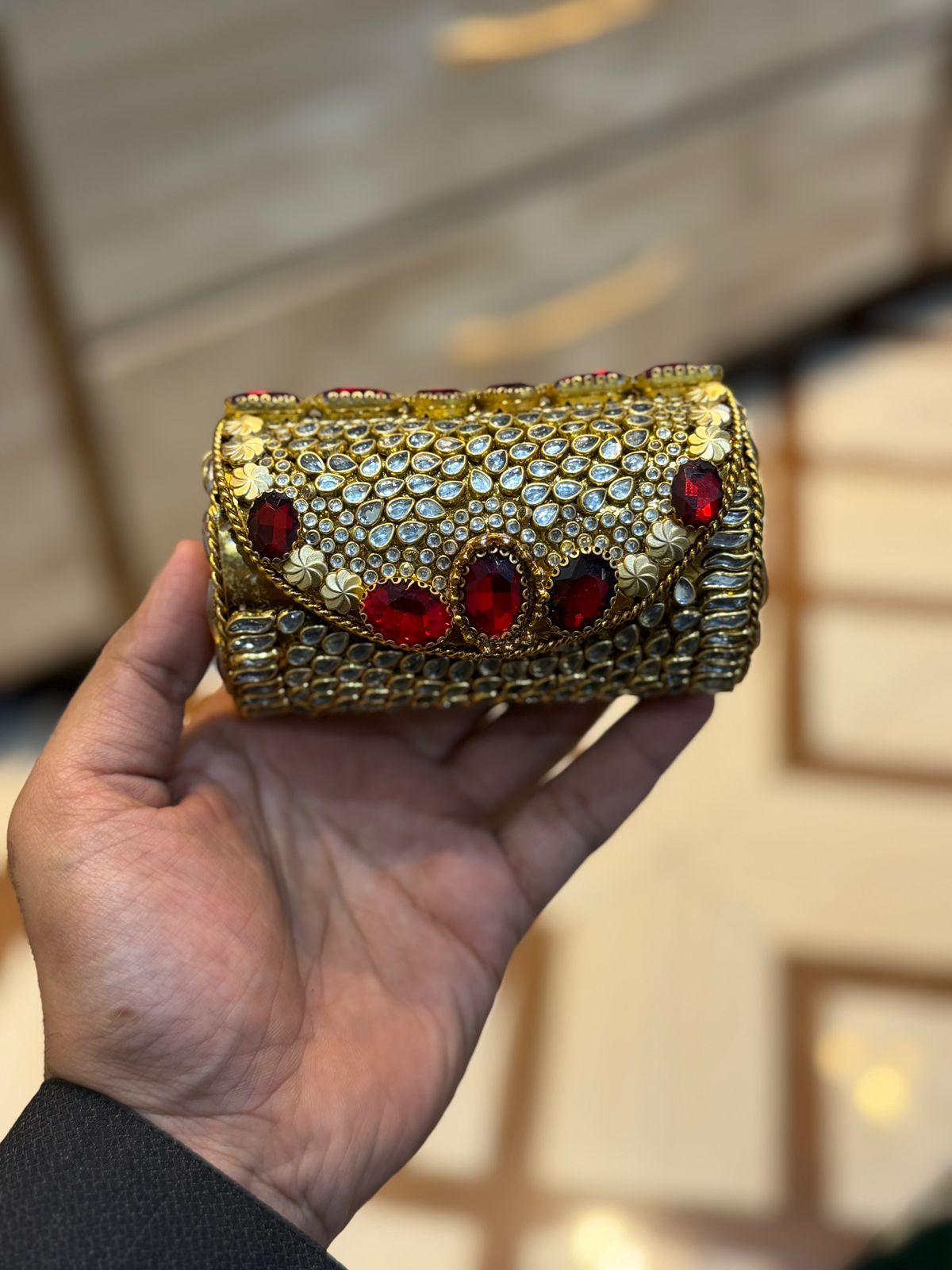 Turkish_Kundan Designer Small Dholki_New Design 54