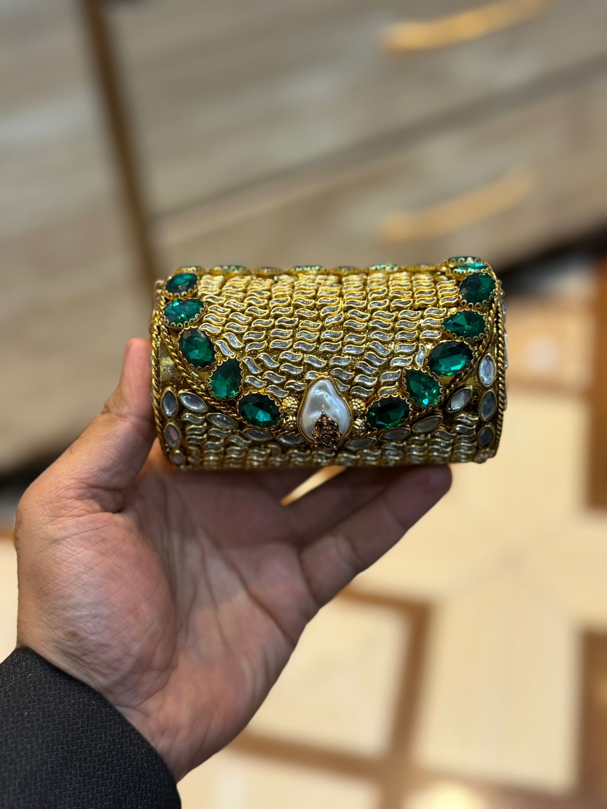 Turkish_Kundan Designer Small Dholki_New Design 53