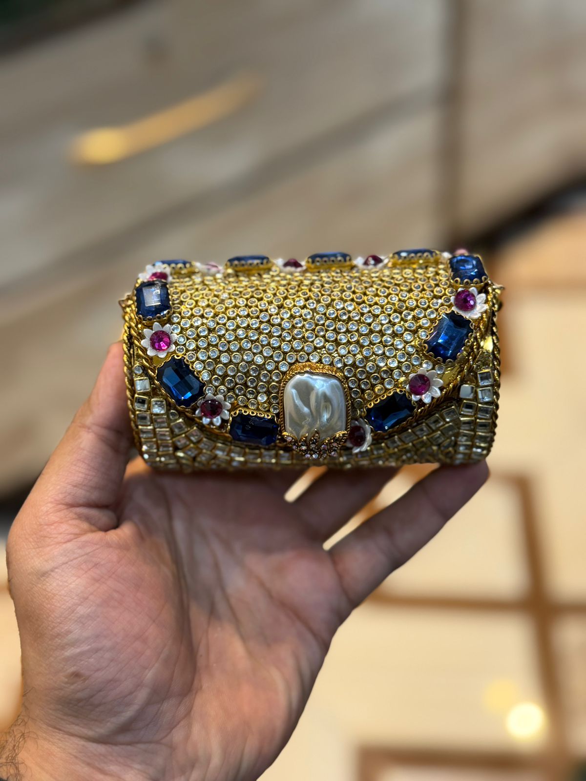 Turkish_Kundan Designer Small Dholki_New Design 74