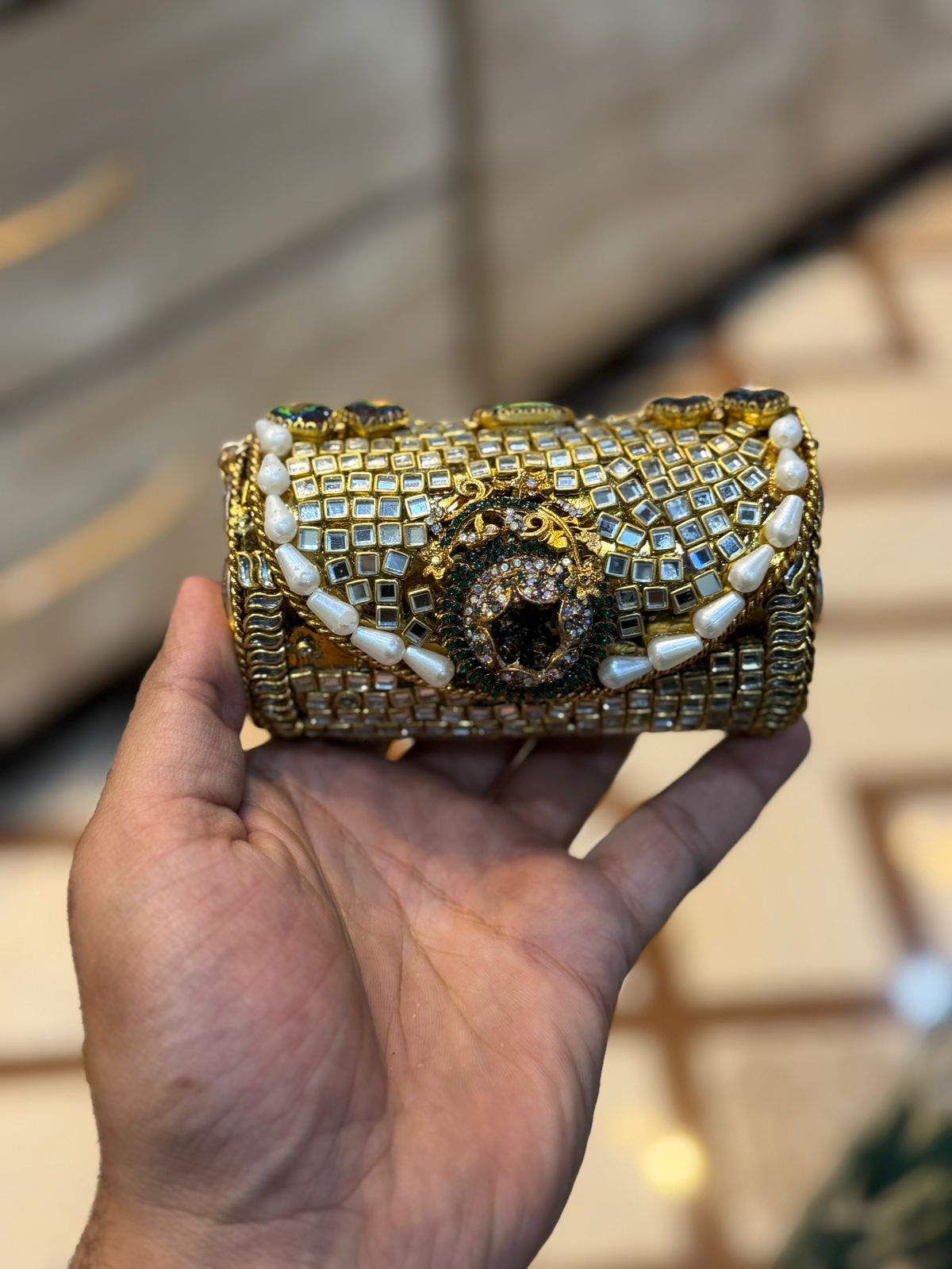 Turkish_Kundan Designer Small Dholki_New Design 85