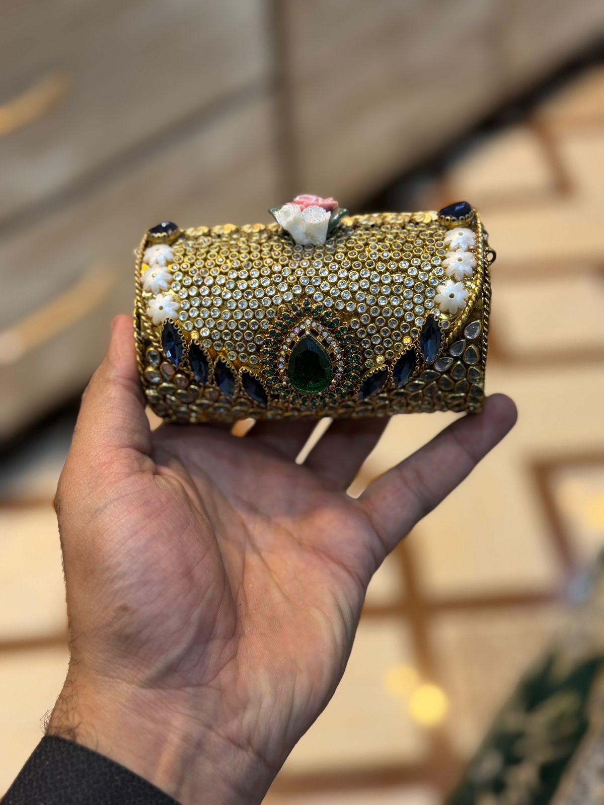 Turkish_Kundan Designer Small Dholki_New Design 87