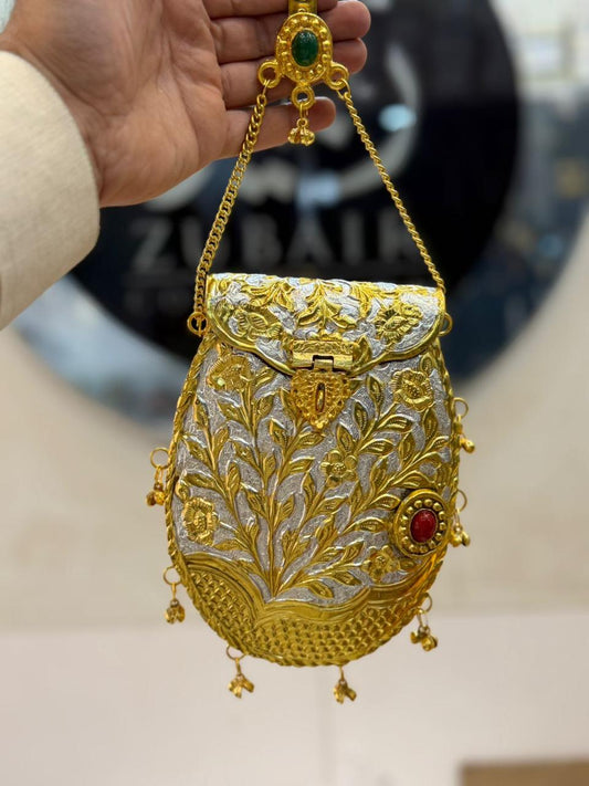 HandMade Luxury Golden Metal Clutch_ New Design 3