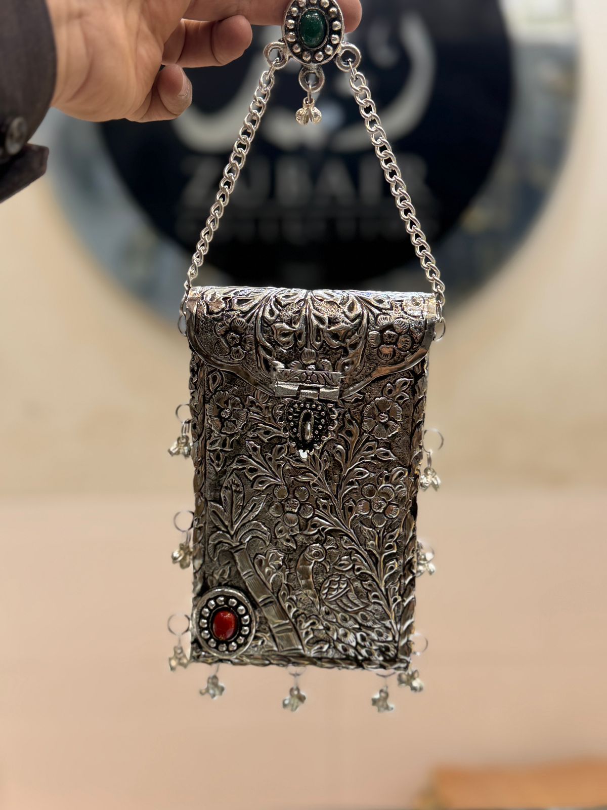 HandMade Luxury Silver Metal Clutch_ New Design 1