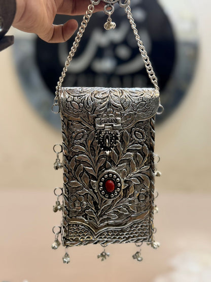 HandMade Luxury Silver Metal Clutch_ New Design 3