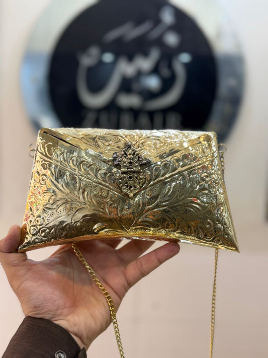 Handmade Indian Metal Clutch_Design 1