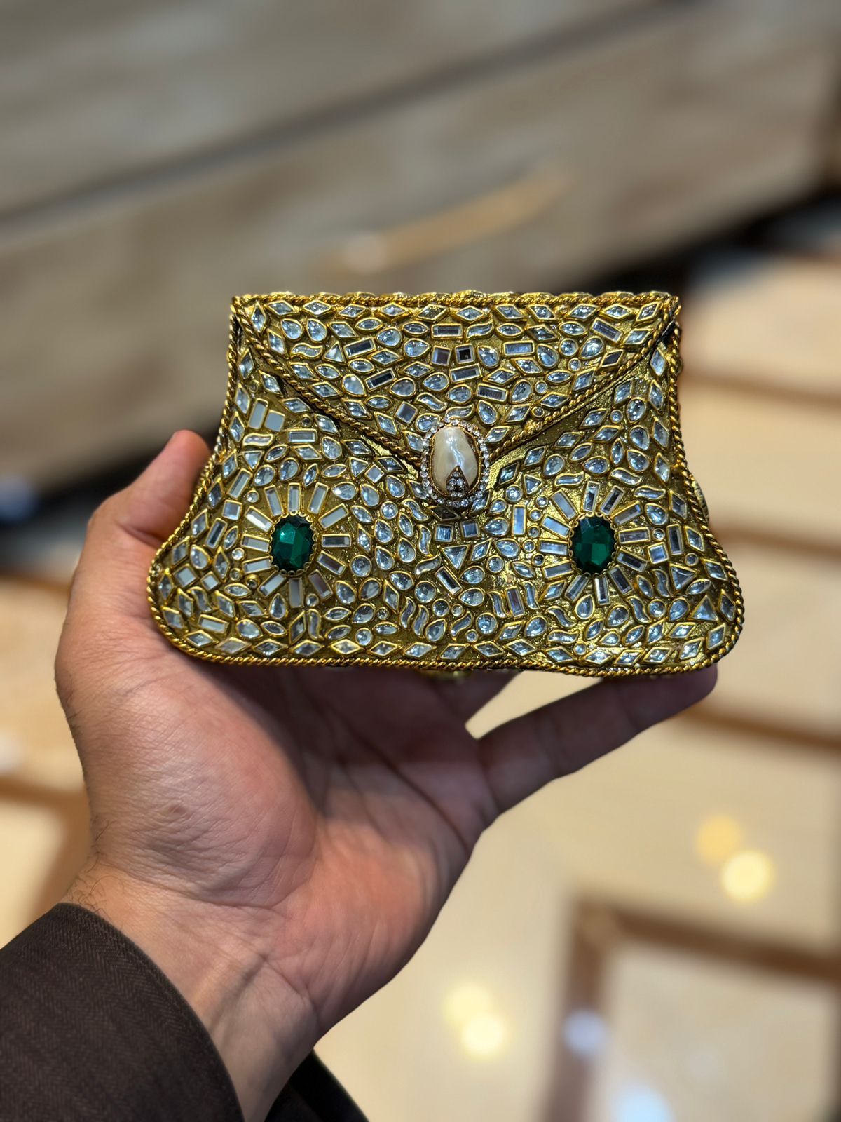 Turkish_Kundan Designer Clutch_New Design 8