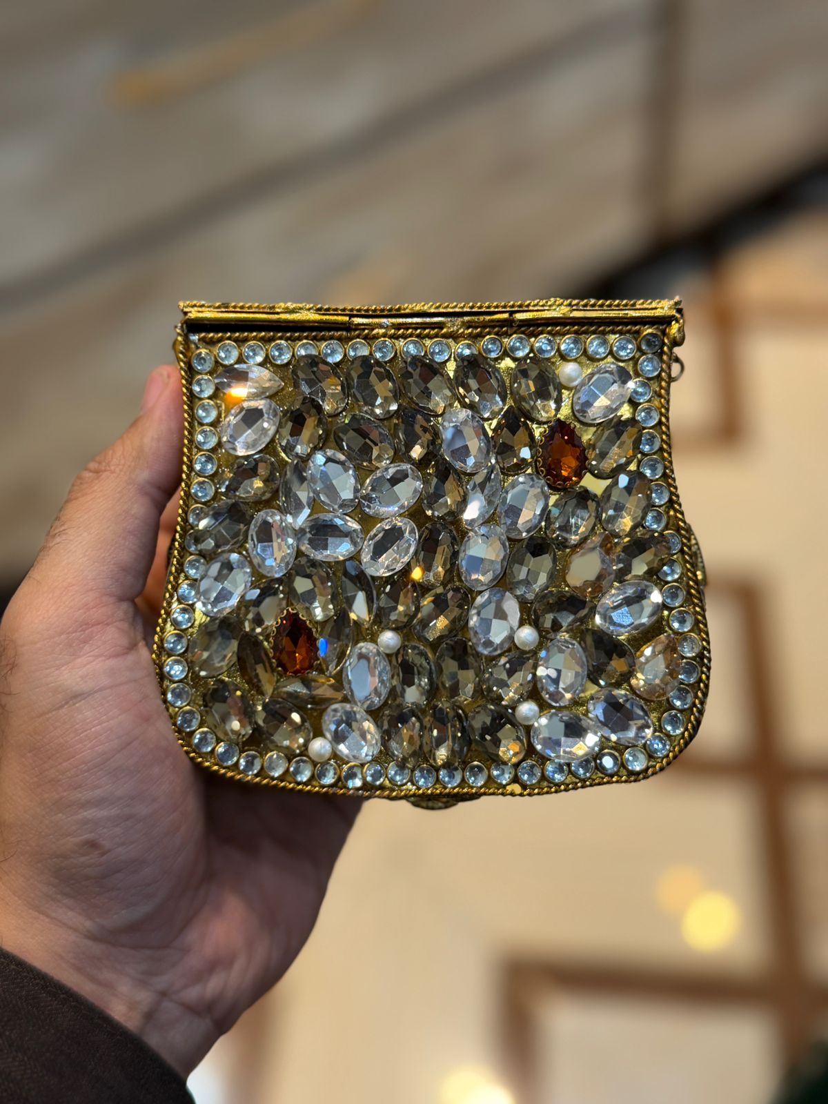 Turkish_Kundan Designer Clutch_New Design 13