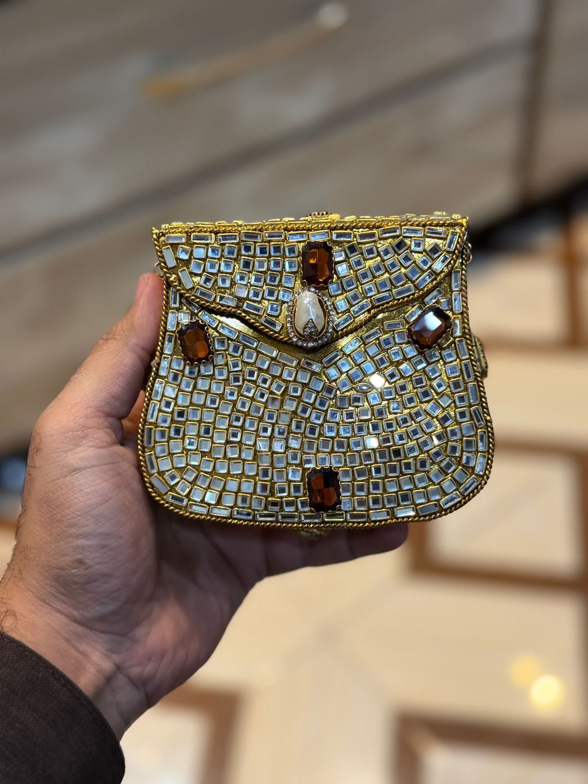 Turkish_Kundan Designer Clutch_New Design 16