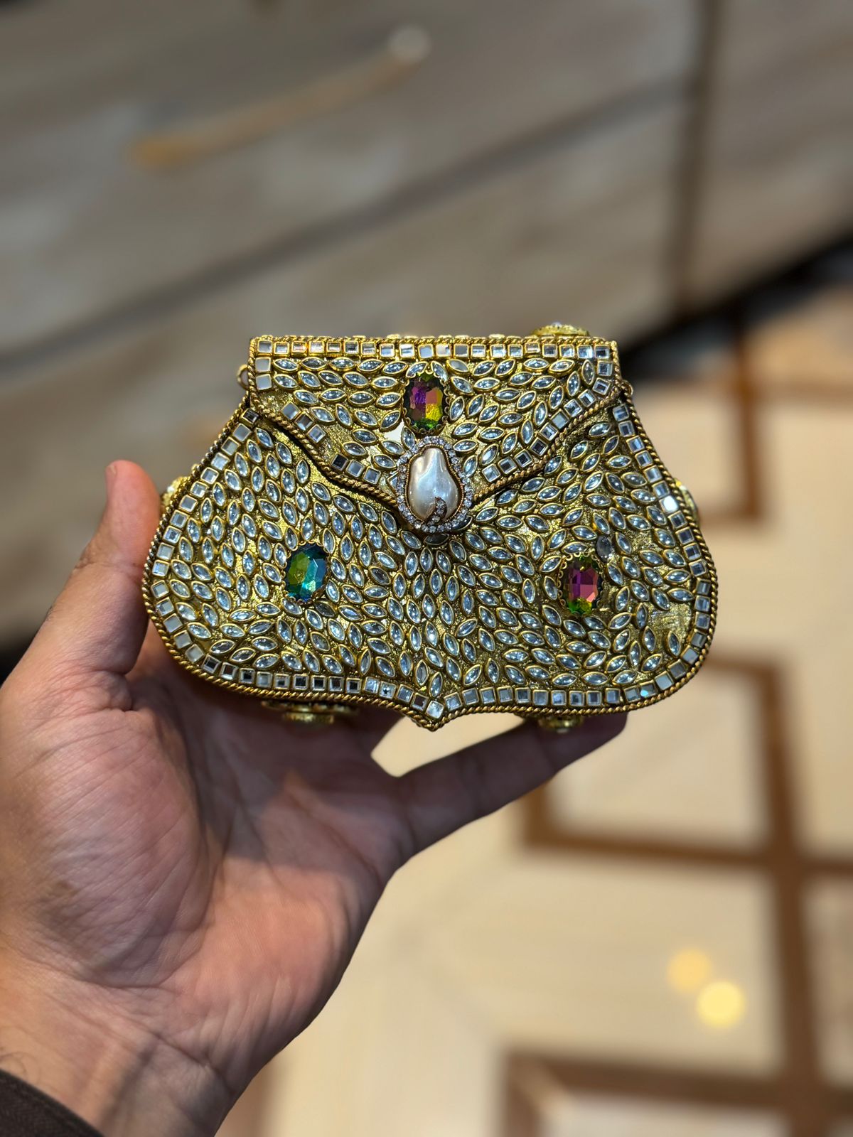 Turkish_Kundan Designer Clutch_New Design 18