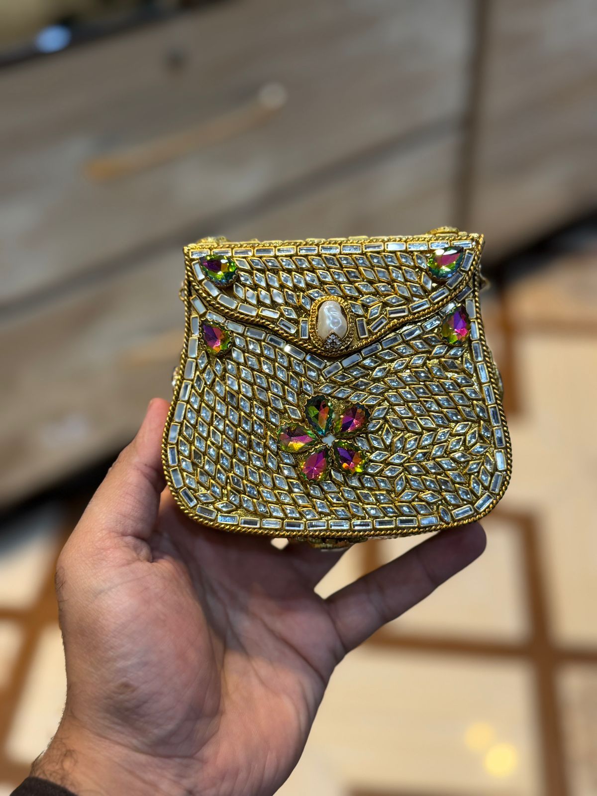 Turkish_Kundan Designer Clutch_New Design 20
