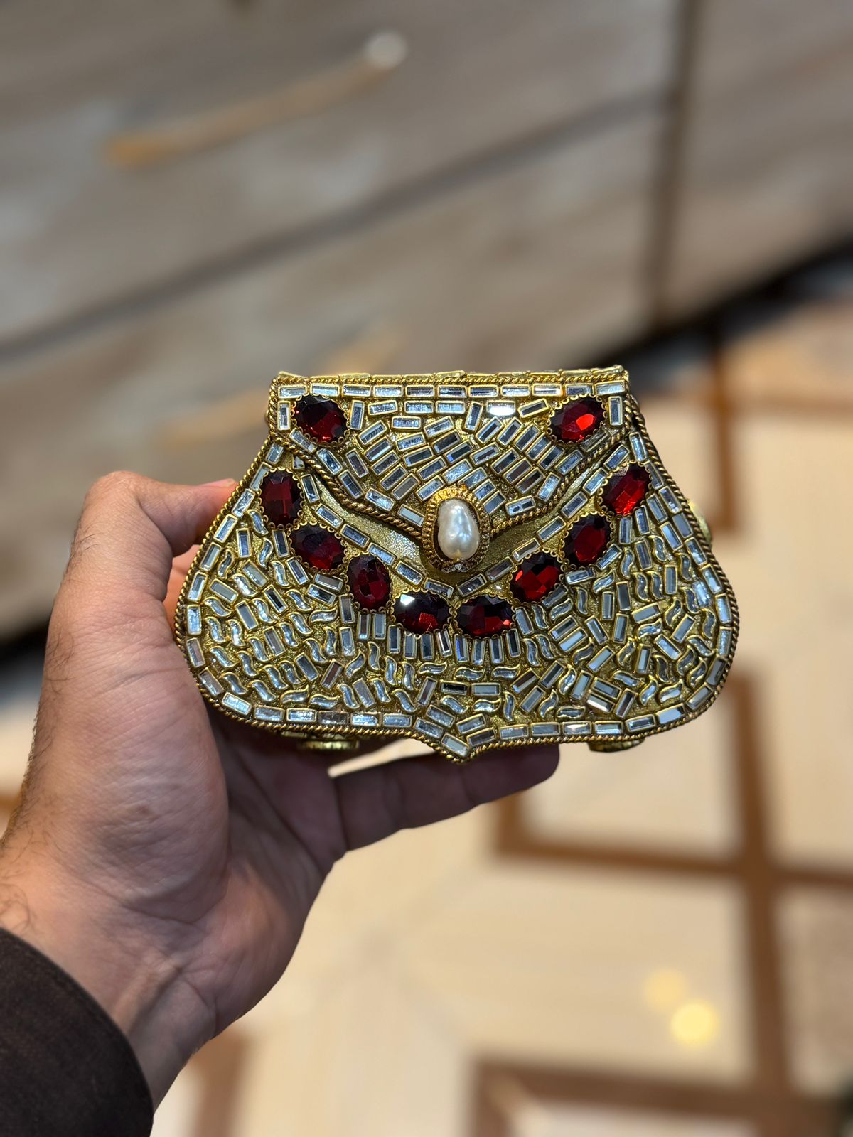 Turkish_Kundan Designer Clutch_New Design 22