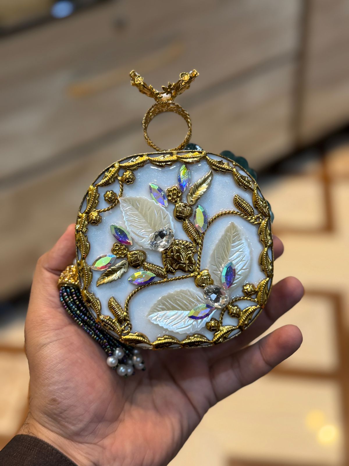 Turkish_Kundan Designer Clutch_New Design 24