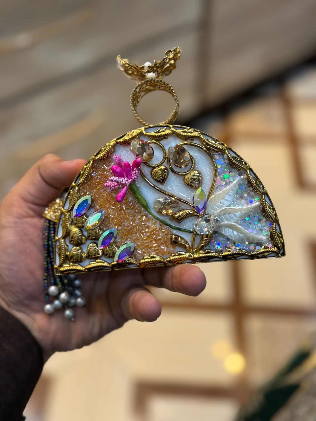 Turkish_Kundan Designer Clutch_New Design 26