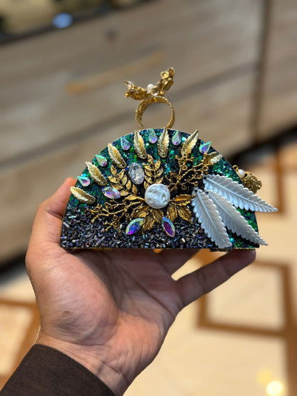Turkish_Kundan Designer Clutch_New Design 27