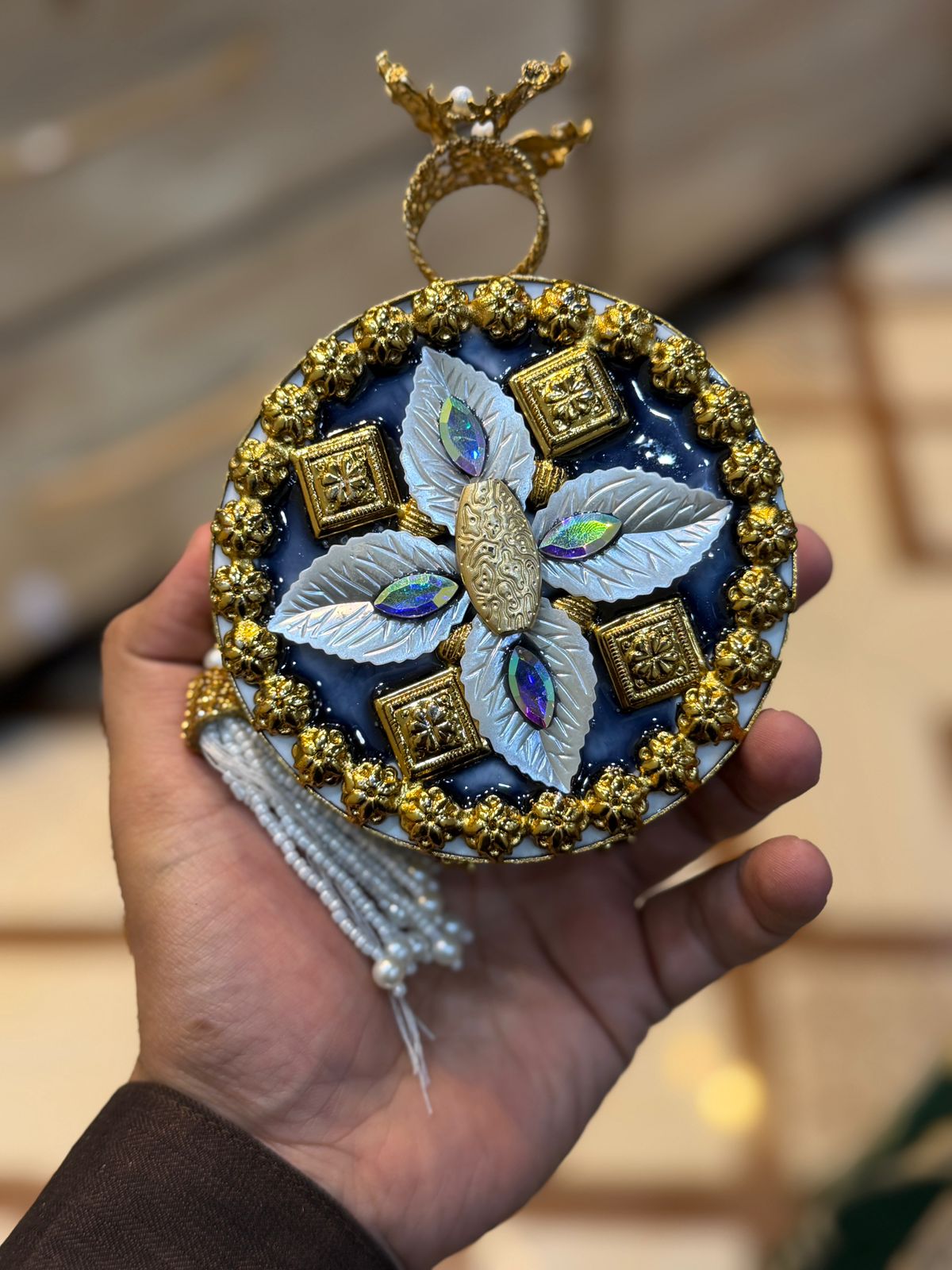 Turkish_Kundan Designer Clutch_New Design 29