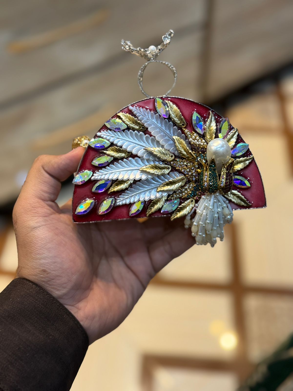 Turkish_Kundan Designer Clutch_New Design 30